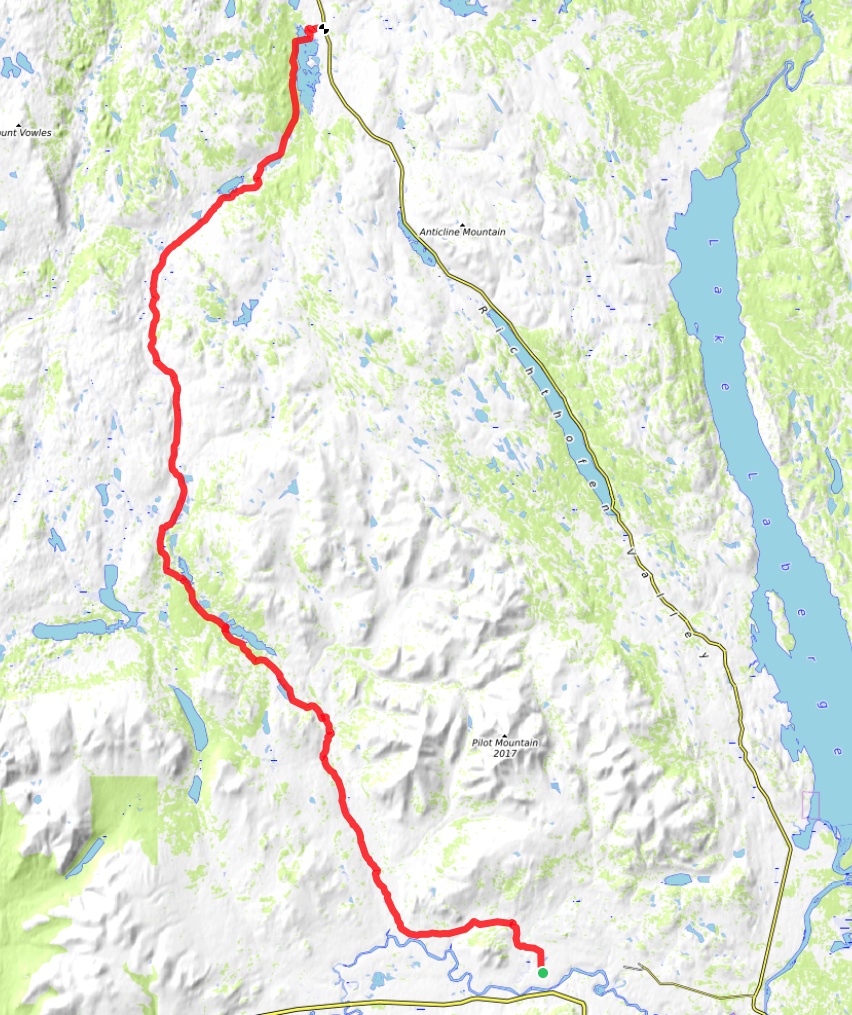 Map of the route